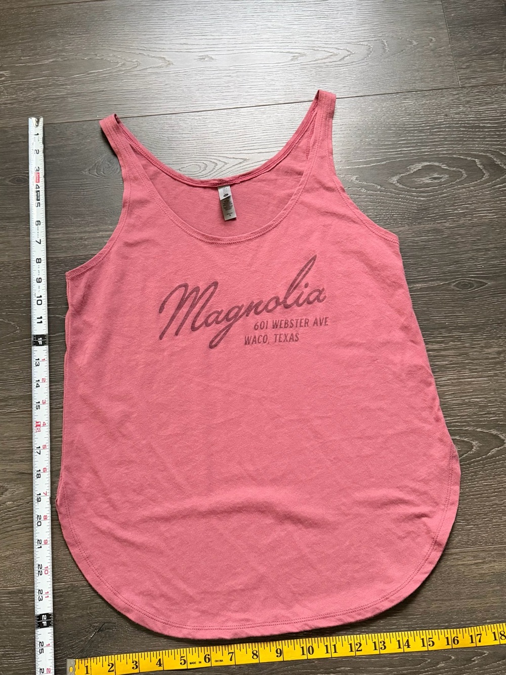 Magnolia Market Waco Texas Pink Tank Top Women’s Graphic Tee Boutique Small - Picture 3 of 5